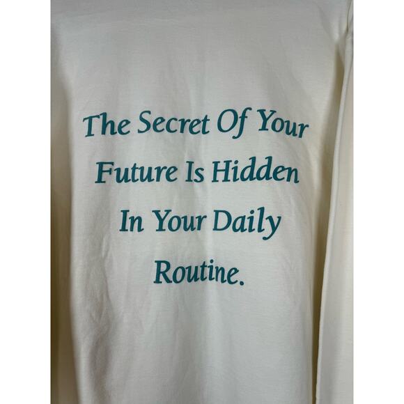 Sote Label Good Things Are Coming Sweatshirt White Women’s Size XL - Picture 3 of 5